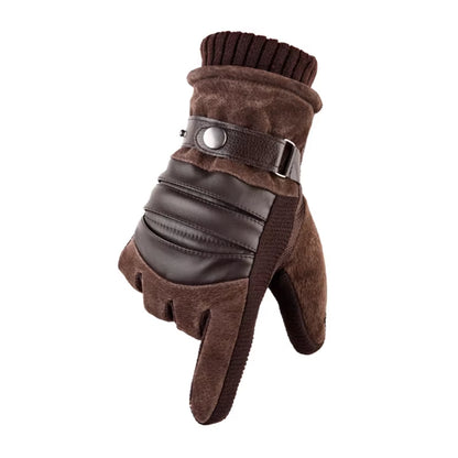 Touch Screen Winter Warm Men'S Gloves Genuine Leather Casual Gloves Mittens for Men Outdoor Sport Full Finger Glove ST030