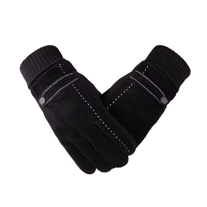 Touch Screen Winter Warm Men'S Gloves Genuine Leather Casual Gloves Mittens for Men Outdoor Sport Full Finger Glove ST030