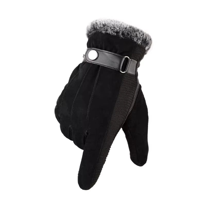 Touch Screen Winter Warm Men'S Gloves Genuine Leather Casual Gloves Mittens for Men Outdoor Sport Full Finger Glove ST030