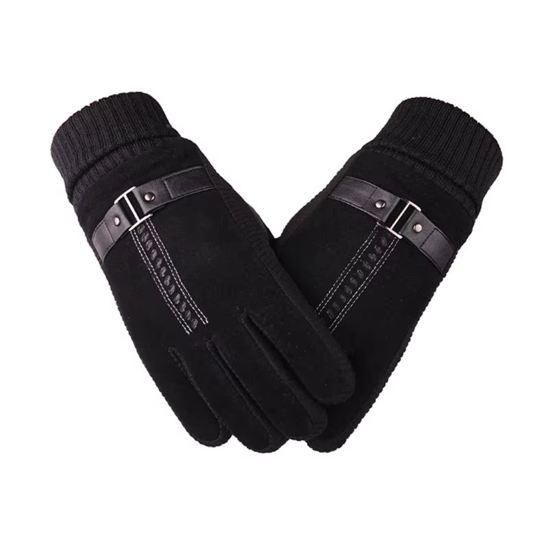 Touch Screen Winter Warm Men'S Gloves Genuine Leather Casual Gloves Mittens for Men Outdoor Sport Full Finger Glove ST030