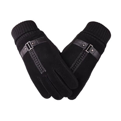 Touch Screen Winter Warm Men'S Gloves Genuine Leather Casual Gloves Mittens for Men Outdoor Sport Full Finger Glove ST030