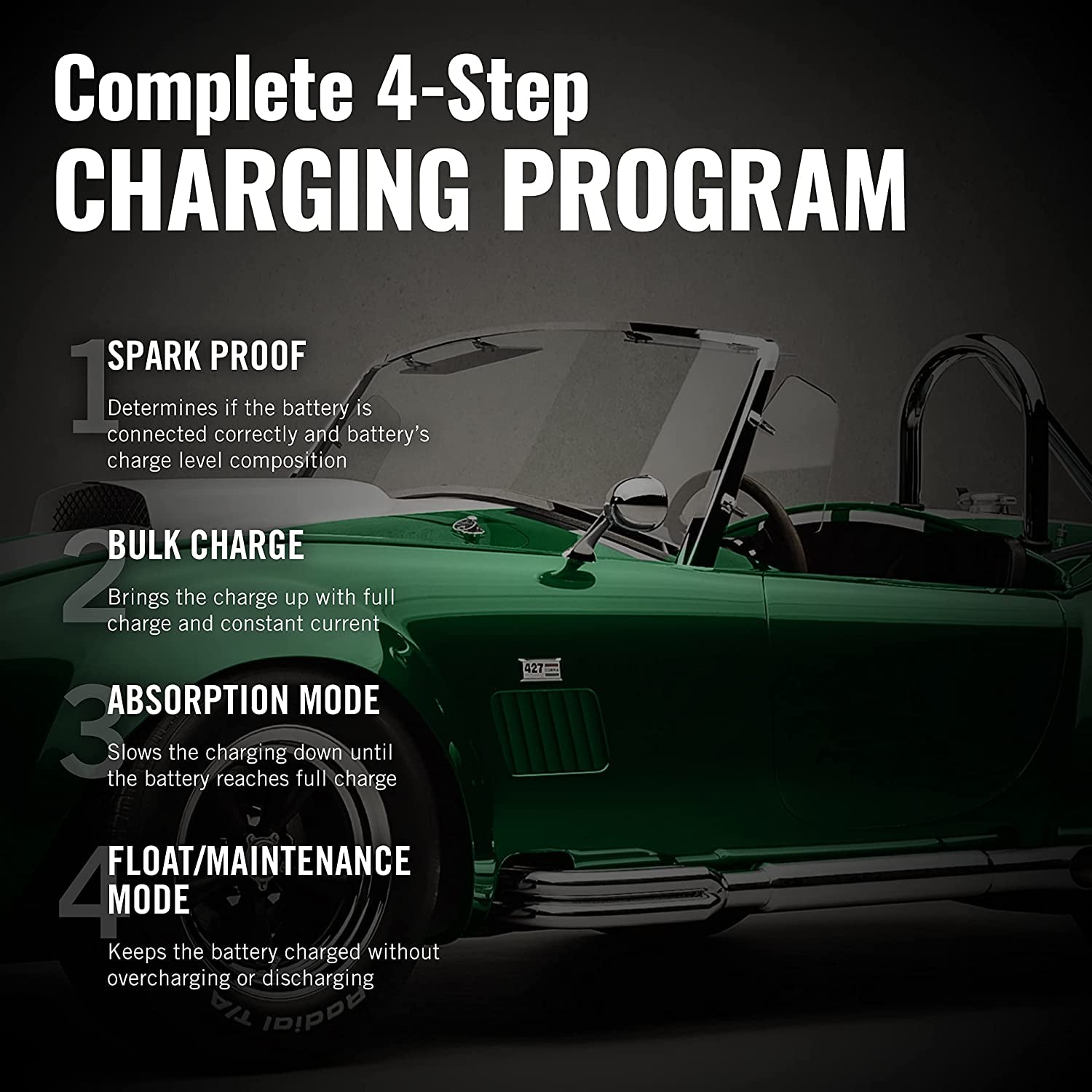2 Bank Multibank Charger - 2.5 AMP (1.25 Amps per Bank) - Smart 12V Multi Battery Charger and Maintainer - 022-0165-DL-WH