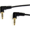 6 Ft. (1.8 M) Right Angle 3.5 Mm Audio Cable - 3.5Mm Slim Audio Cable - Right Angle - Male/Male - Aux Cable (MU6MMS2RA), Black