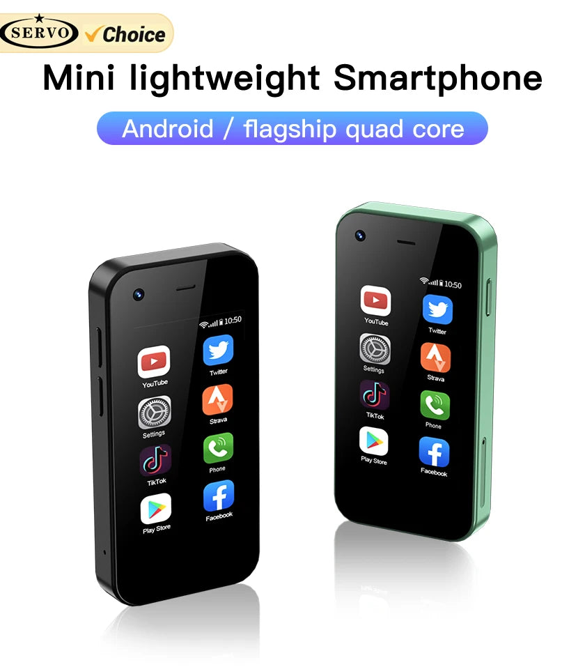 KING5000 Mini Smartphone 3G Networks Dual Nano SIM Android 9.0 System 16GB ROM 2.5'' Screen Play Store Pocket Smartphones