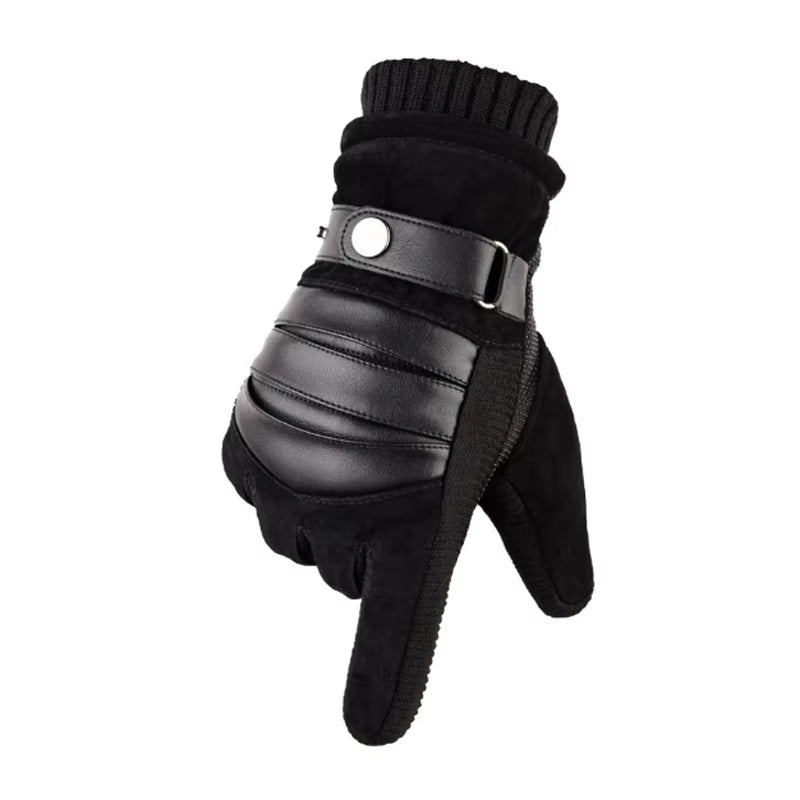 Touch Screen Winter Warm Men'S Gloves Genuine Leather Casual Gloves Mittens for Men Outdoor Sport Full Finger Glove ST030