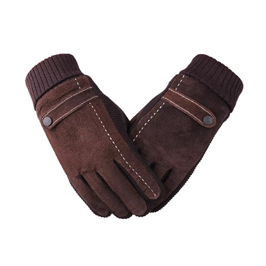 Touch Screen Winter Warm Men'S Gloves Genuine Leather Casual Gloves Mittens for Men Outdoor Sport Full Finger Glove ST030