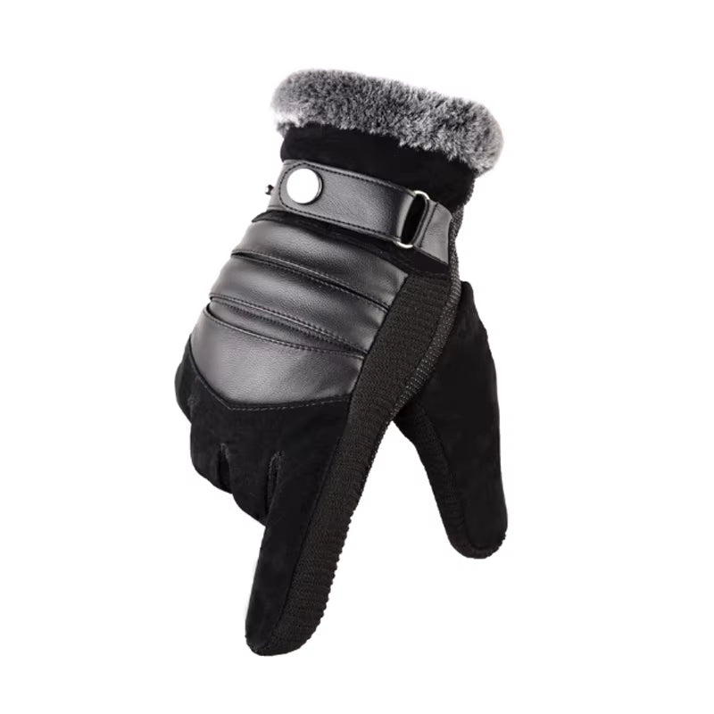 Touch Screen Winter Warm Men'S Gloves Genuine Leather Casual Gloves Mittens for Men Outdoor Sport Full Finger Glove ST030